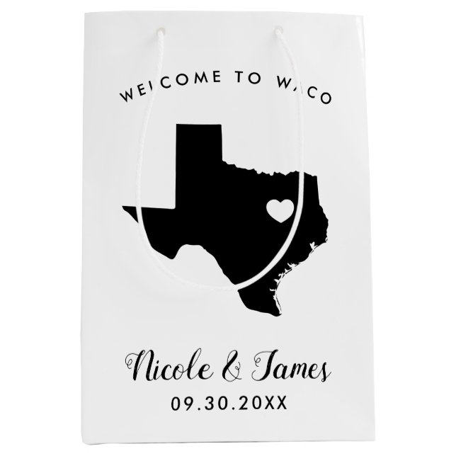 Texas Wedding Welcome Bag for Out of Town Guests (Front)