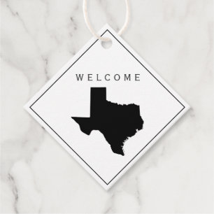 Texas Wedding Welcome Bag Gift Tag for Hotel Guest