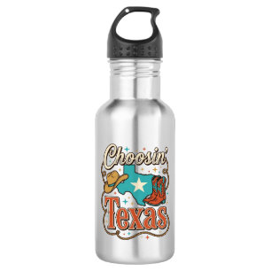 Texas Western Vintage Cowgirl Graphic T-Shirt Desi 532 Ml Water Bottle