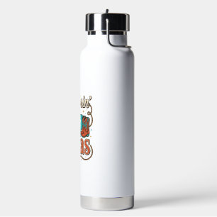 Texas Western Vintage Cowgirl Graphic T-Shirt Desi Water Bottle