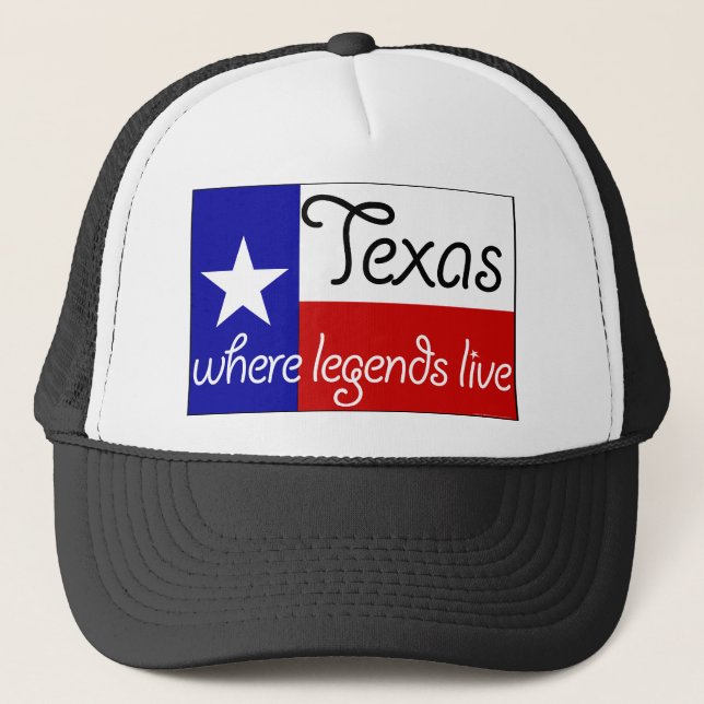 Texas - where legends live cap (Front)