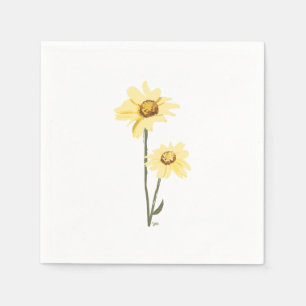 Texas Wild Flowers – Sunflower, yellow Napkin
