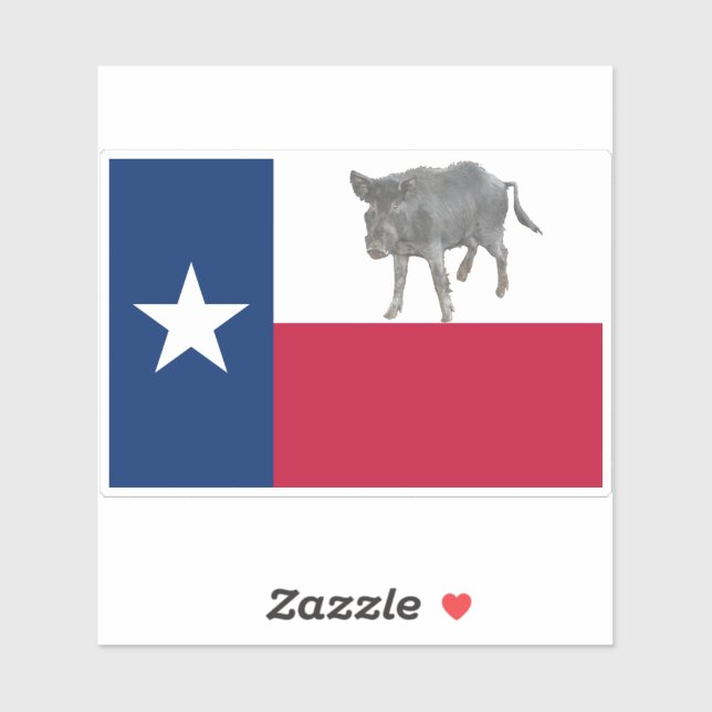 Texas Wild Hog Flag (Sheet)