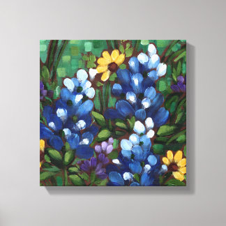 "Texas Wildflowers - Bluebonnets" Canvas Print