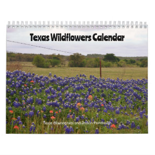 Texas Wildflowers Calendar