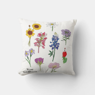 Texas Wildflowers Cushion