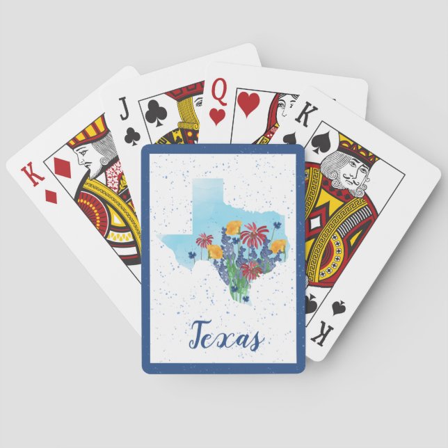 Texas Wildflowers Playing Cards (Back)