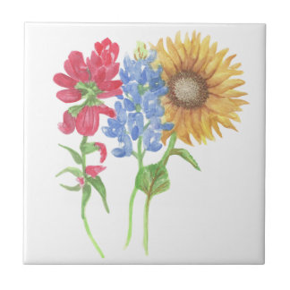 Texas Wildflowers Tile