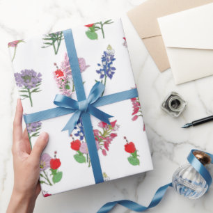 Texas Wildflowers Wrapping Paper