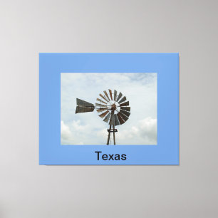 Texas Windmill Canvas Print