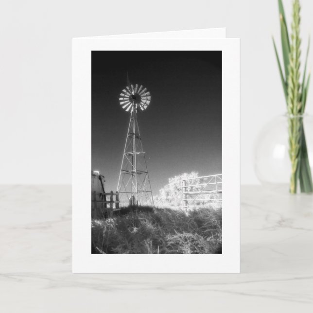 "Texas Windmill" Card (Front)