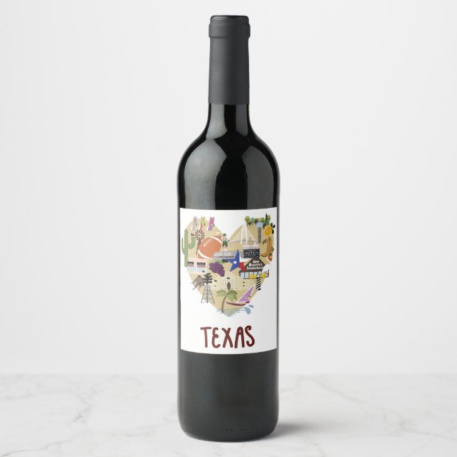 Texas Wine Lavel Label (Front)