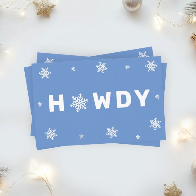 Texas Winter Marketing Howdy Business Card (Creator Uploaded)