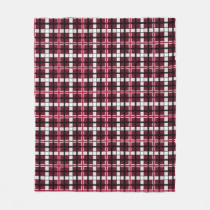 Texas Woman's University Tartan Fleece Blanket