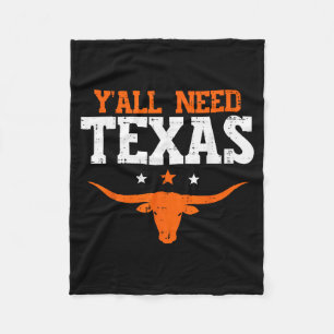 Texas Women Kids Men Boys Girls Youth Teen  Fleece Blanket