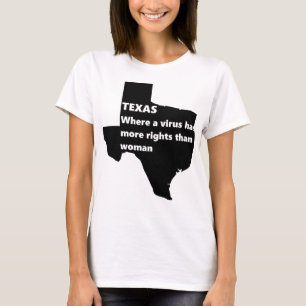 texas womens rights covid black T-Shirt