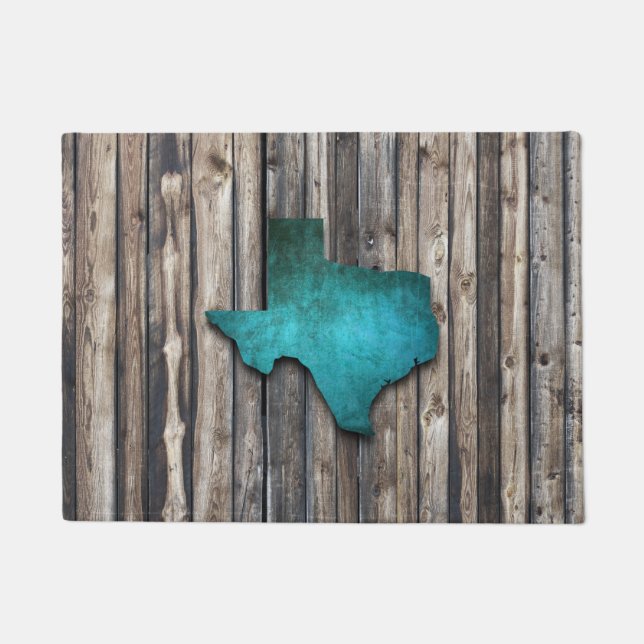 Texas Wooden Boards Doormat (Front)
