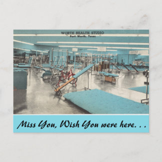 Texas, Worth Health Studio, Fort Worth Postcard