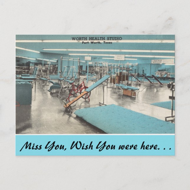 Texas, Worth Health Studio, Fort Worth Postcard (Front)