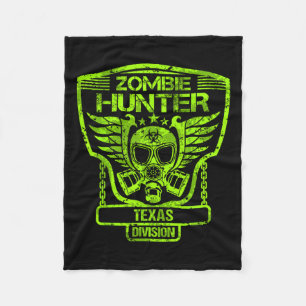 Texas Zombie Hunter Fleece Blanket