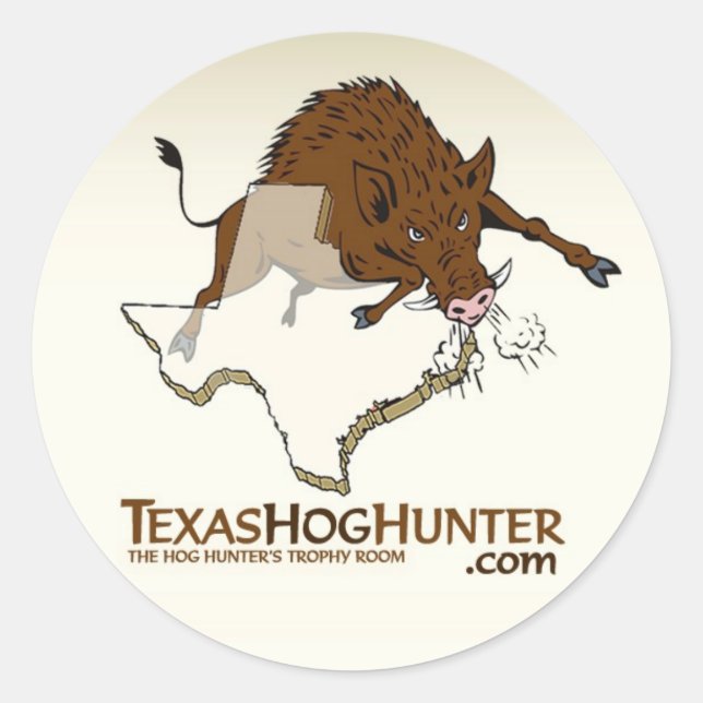 TexasHogHunter.com Sticker (Front)