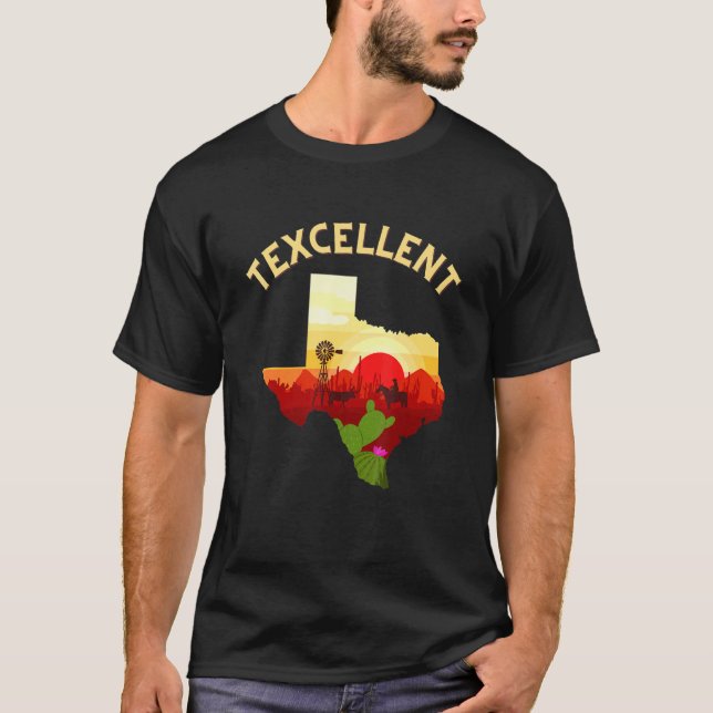 Texcellent Texas State Pride T-Shirt (Front)