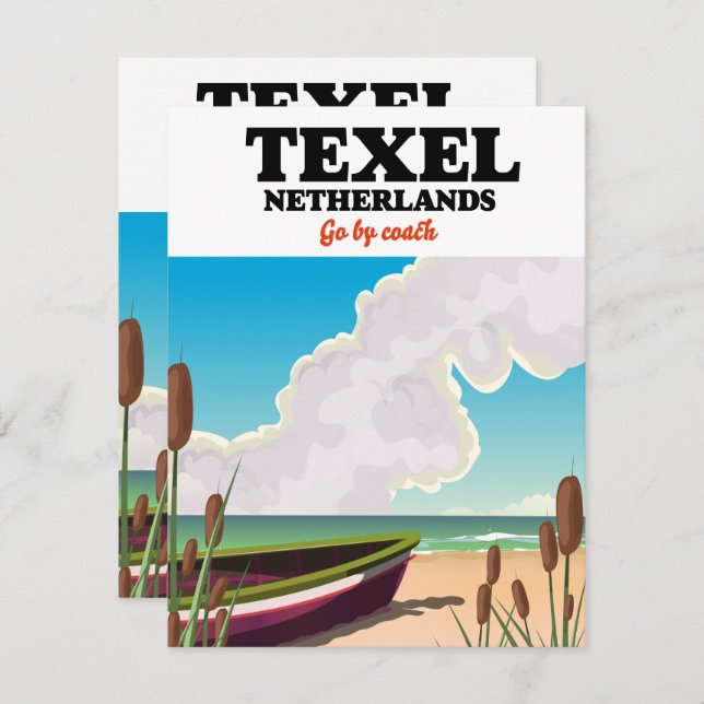 Texel Netherlands travel poster (Front/Back)