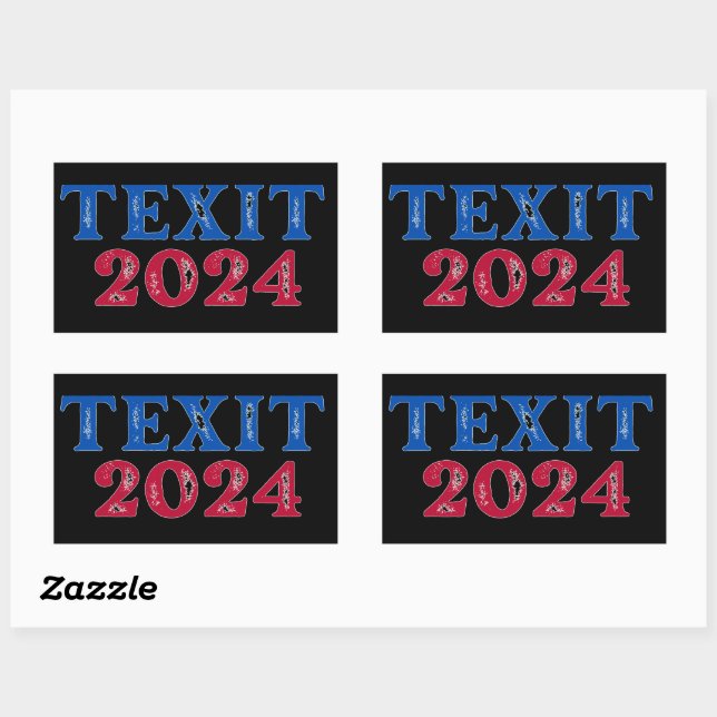 Texit 2024 Texas Rectangular Sticker (Sheet)