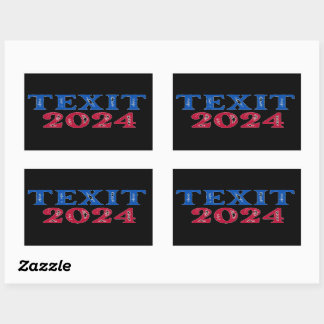 Texit 2024 Texas Rectangular Sticker