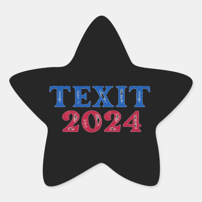 Texit 2024 Texas Star Sticker (Front)
