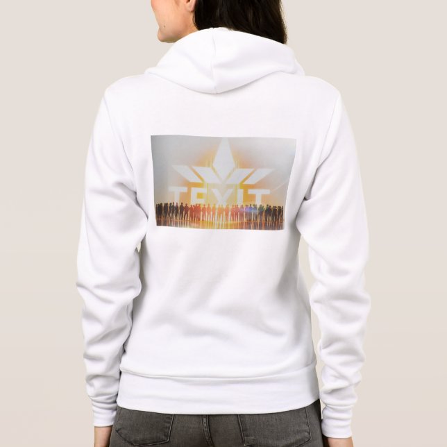 TeXit Coin Canvas Zipper Hoodie  (Back)