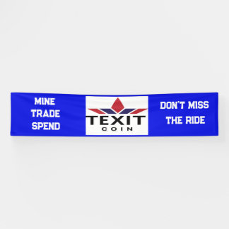 TeXit Coin Logo 2.5' x 12' Banner