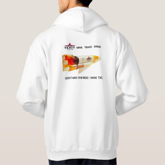 TeXit Coin Mens Basic Hoodie  (Back)