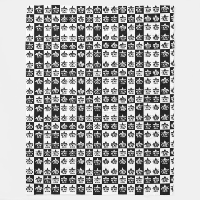 TexitCoin Large Fleece Blanket (Front)