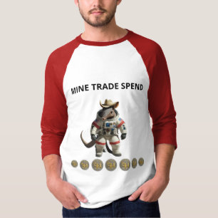 TexitCoin Official Logo and Armadillo T-Shirt