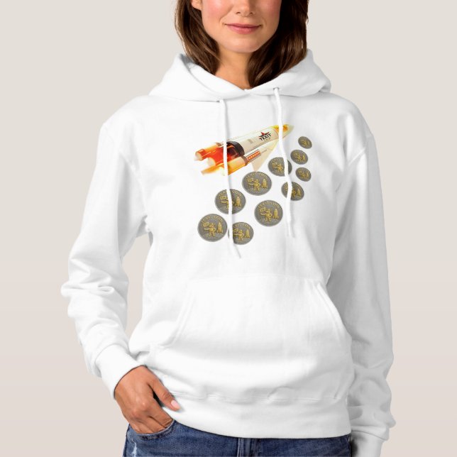 TexitCoin Official Logo Pullover Zipper White  (Front)