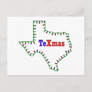 TeXmas Lights Holiday Postcard
