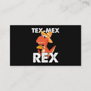 TexMexRex TRex Taco Dinosaur Cinco de Mayo Mexican Business Card