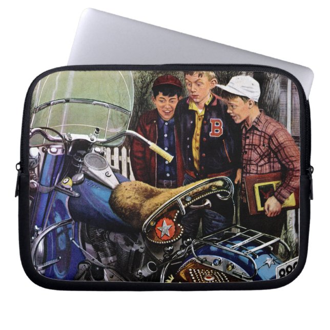 Tex's Motorcycle Laptop Sleeve (Front)