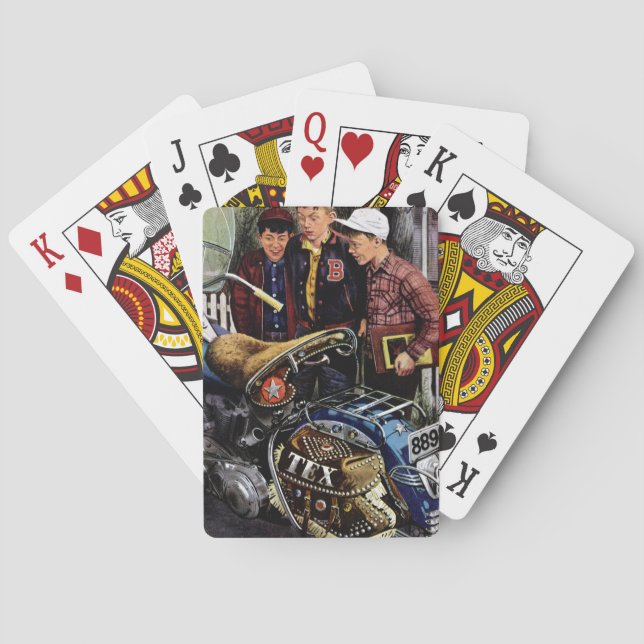 Tex's Motorcycle Playing Cards (Back)