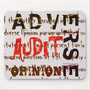 TEXT"Adverse Audit Opinion" Mouse Mat