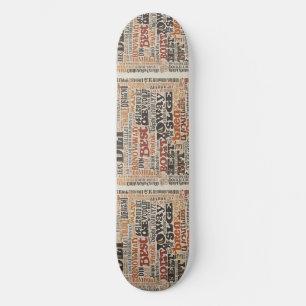 TEXt AI fashion Skateboard
