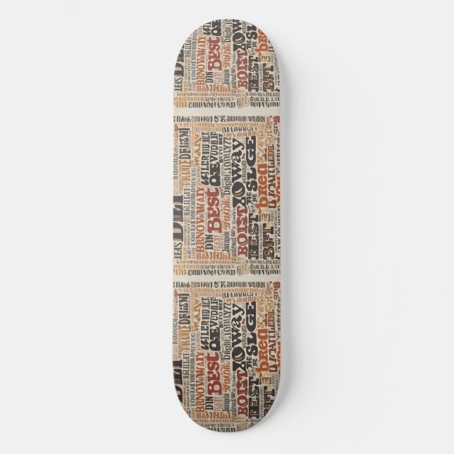 TEXt AI fashion Skateboard (Front)