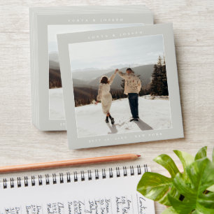 Text and Photo Wedding Envelope