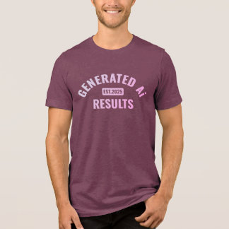 Text art T-Shirt with Simple and Clean Design Tri-Blend Shirt