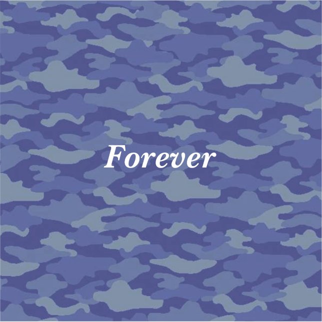 Text Customization Camo Blue (Front)