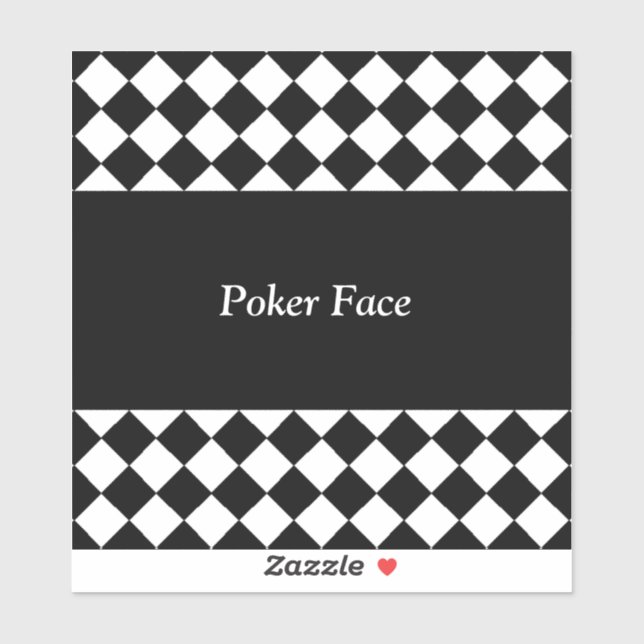 Text Customization Check Black White Seal (Sheet)