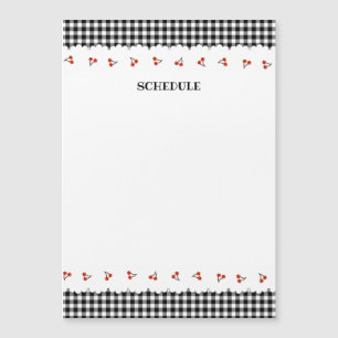Text Customization Cherry Check Black