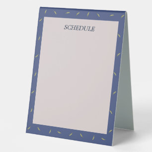 Text Customized Feather Blue