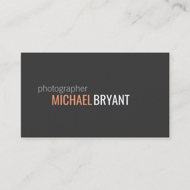 Text Design // 3 Business Card (Front)